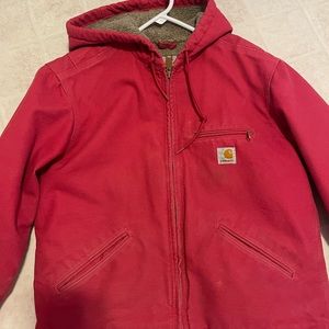 Pink Sherpa carharrt jacket